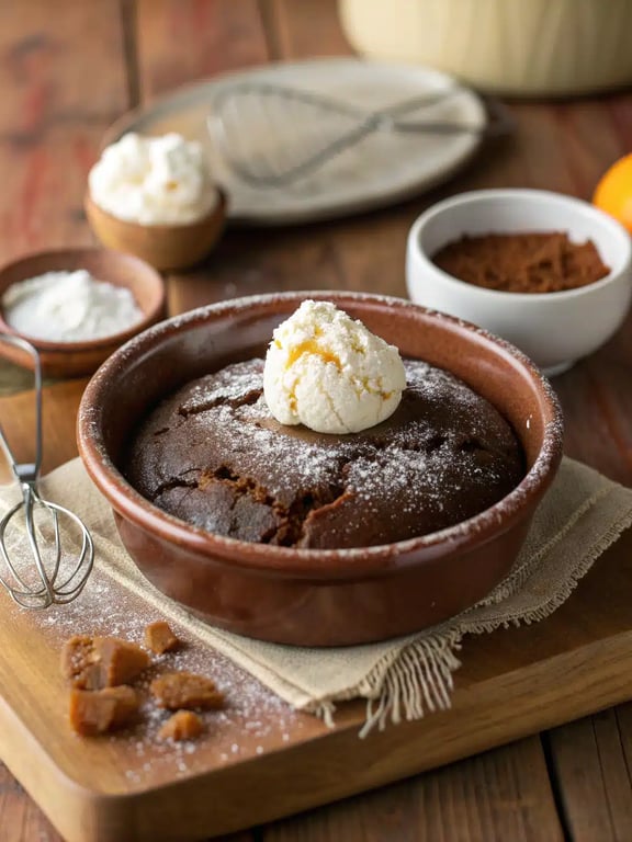 Gingerbread Pudding Cake for Quick Holiday Freshness