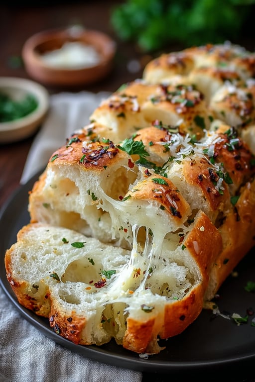 Italian Herbs and Cheese Bread (Easy, Serves 8)