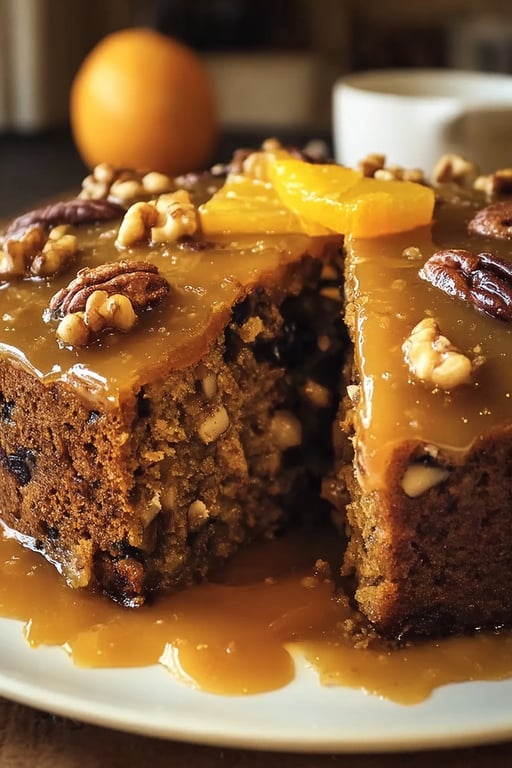 Date Walnut Orange Cake Bright and Cozy
