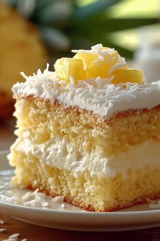 Pineapple Coconut Dream Cake (Super Moist, Ready in 55 Minutes)
