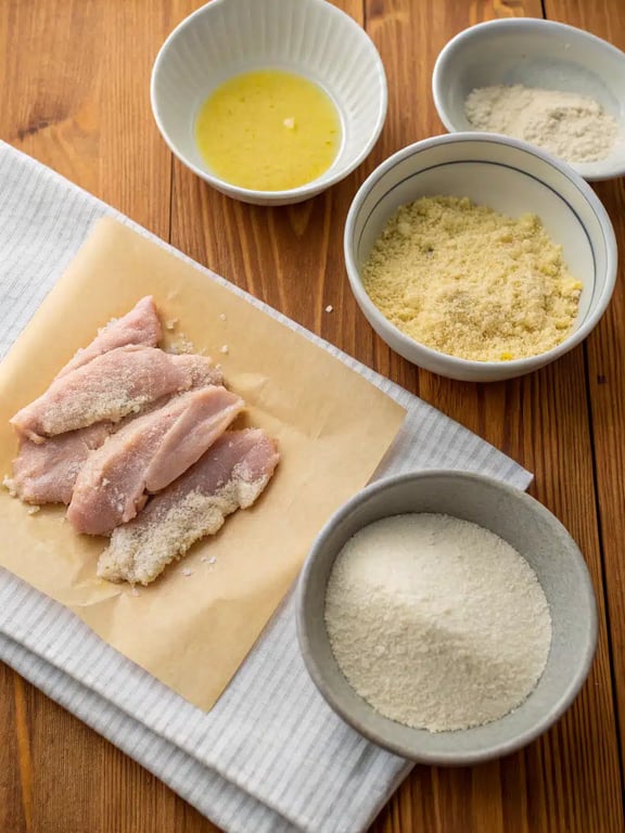 Step 2 for smoked chicken tenders — process in progress