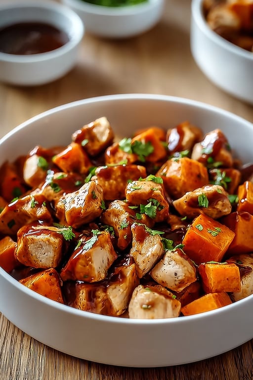 BBQ Chicken Sweet Potato Bowl Recipe – Easy Dinner Idea