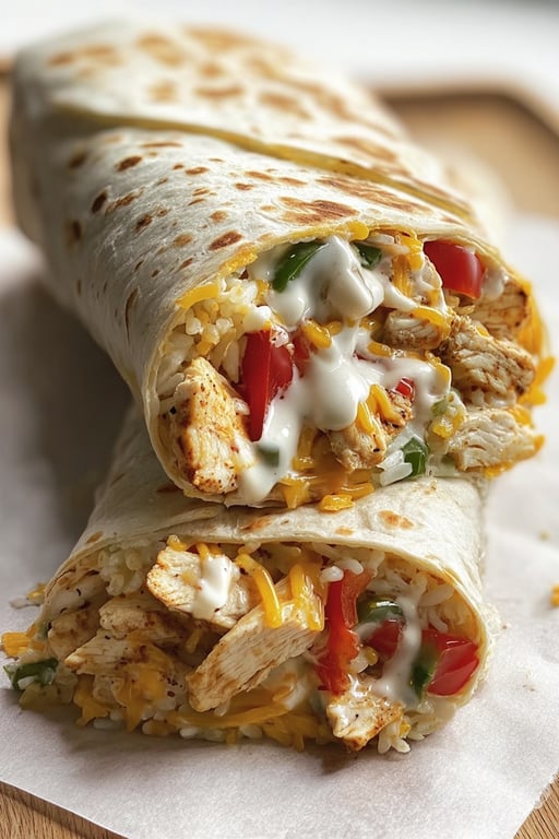 Chicken Bell Pepper Ranch Burritos Recipe – Ready in No Time