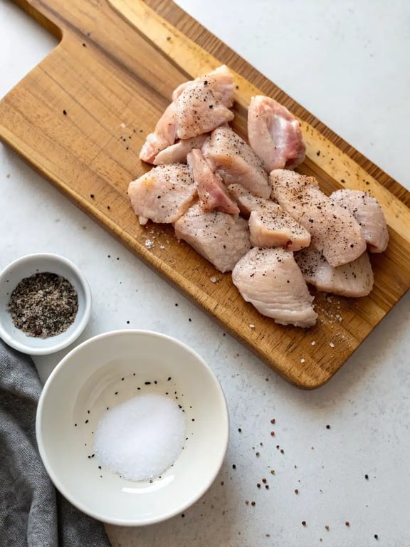 Step 2 for Chicken buttered noodles — process in progress