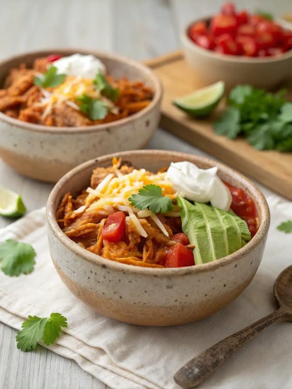 Easy Chicken Enchilada Bowls With Freshness And Joy