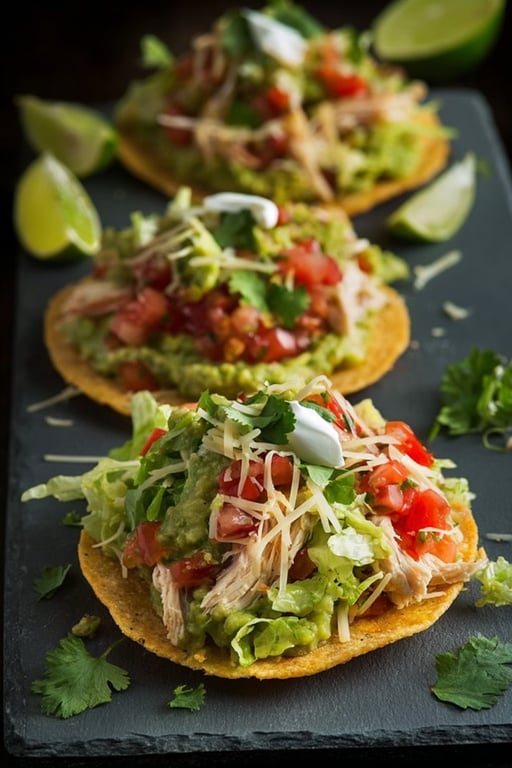 Chicken Guacamole Bean Tostadas Recipe – Ready in No Time