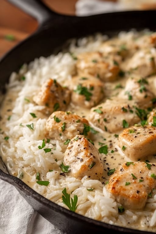 Creamy Herb Chicken Basmati Rice Recipe – Ready in No Time