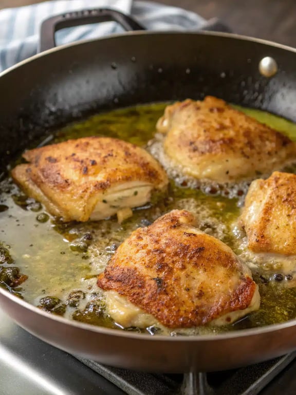 Final step for crispy dill chicken — plated and ready