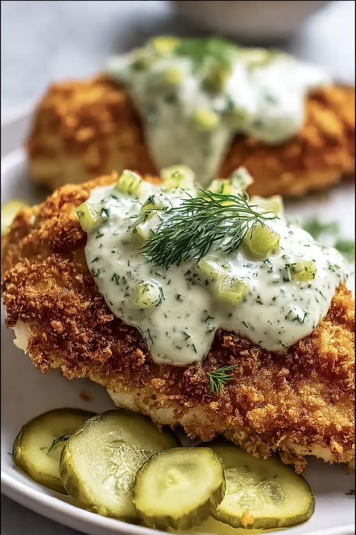 Crispy Dill Pickle Chicken with Parmesan (Easy, Serves 4)