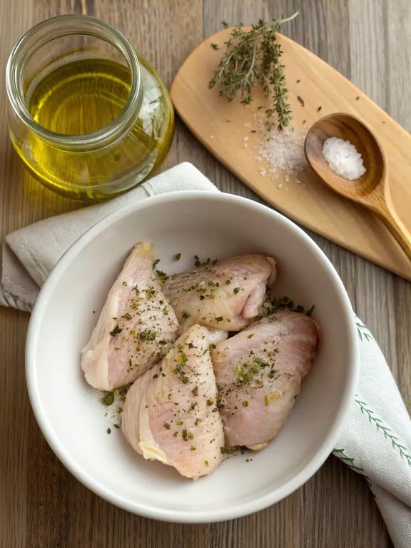 Step 2 for Mediterranean chicken pasta — process in progress