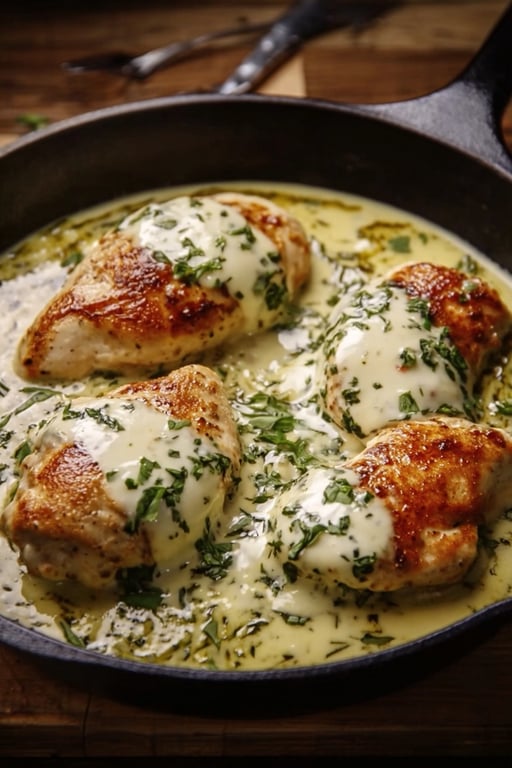Mozzarella Chicken Basil Cream Sauce Recipe – Quick and Easy
