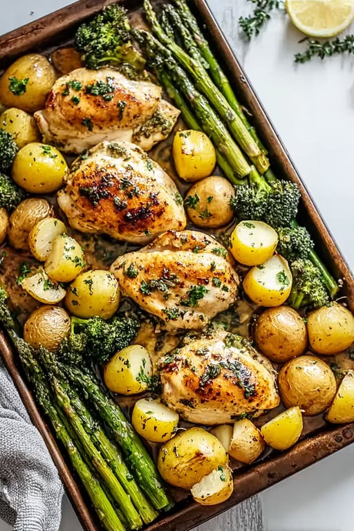 Sheet Pan Garlic Butter Chicken Recipe – Easy and Delicious