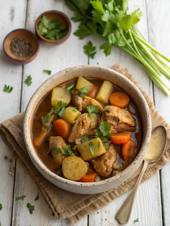 Slow Cooker Chicken Stew with Cozy Comfort and Flavor