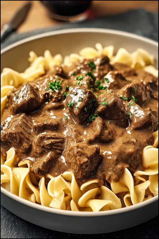 Beef Stroganoff Egg Noodles Recipe – Easy and Delicious