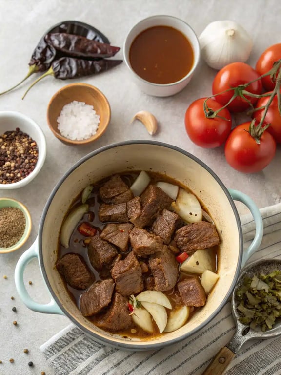 Step 4 for birria tacos recipe — texture check