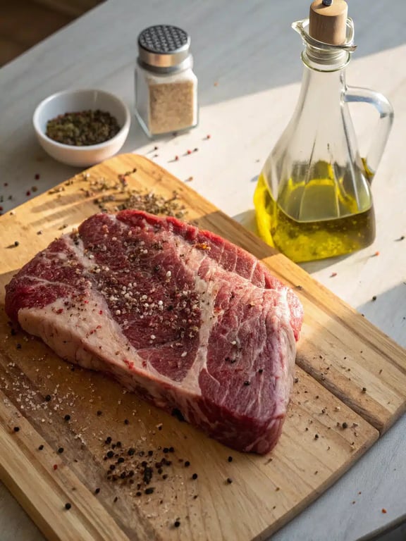 Step 2 for caramelized pulled beef — process in progress