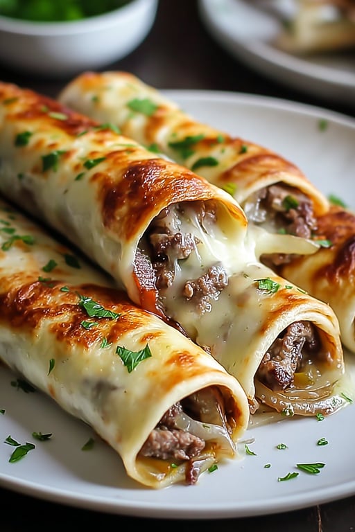 Philly Cheesesteak Roll Ups Recipe – Cheesy and Savory