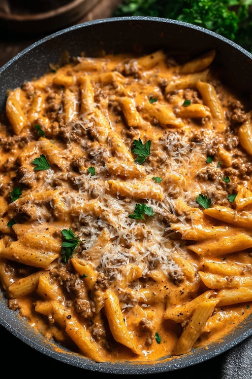 Creamy Beef Pasta Recipe – Simple and Satisfying