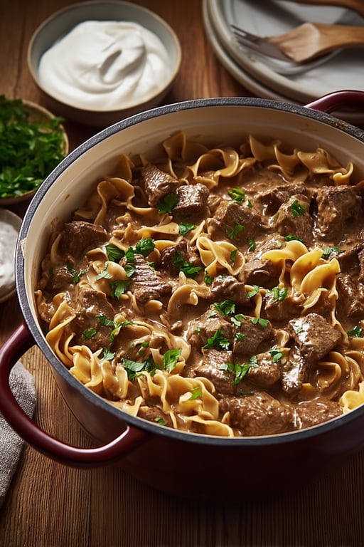 Dutch Oven Beef Stroganoff Recipe – Simple and Satisfying