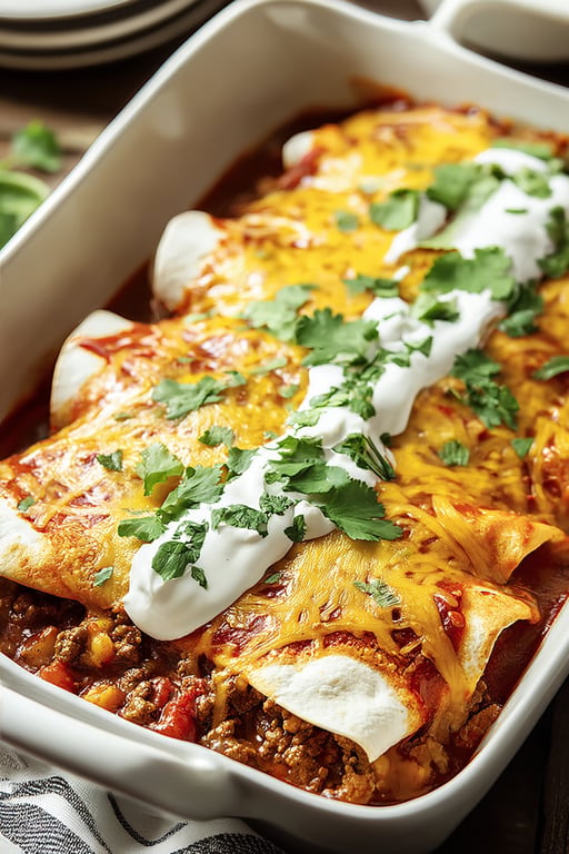 Ground Beef Enchiladas Recipe – Quick Weeknight Dinner
