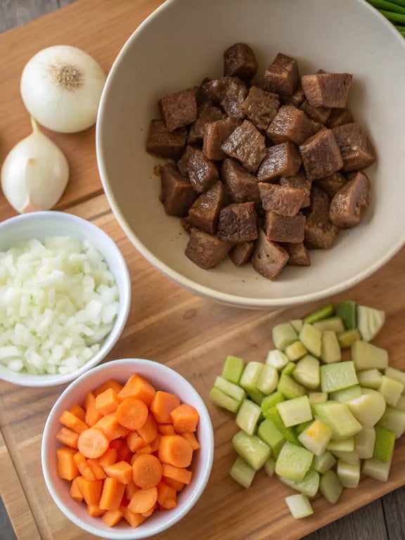 Step 4 for slow cooker beef stew — texture check