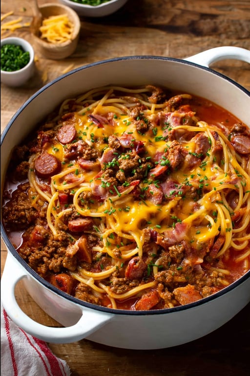 One Pot Cowboy Spaghetti Recipe – Easy Dinner Idea