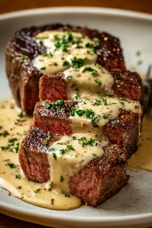 Juicy Steak Creamy Garlic Sauce Recipe – Ready in No Time