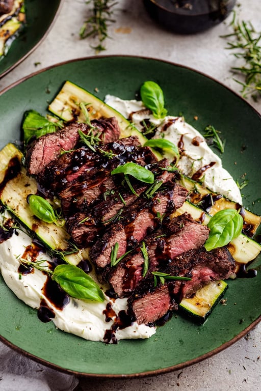 Balsamic Flank Steak Grilled Feta Recipe – Easy Dinner Idea