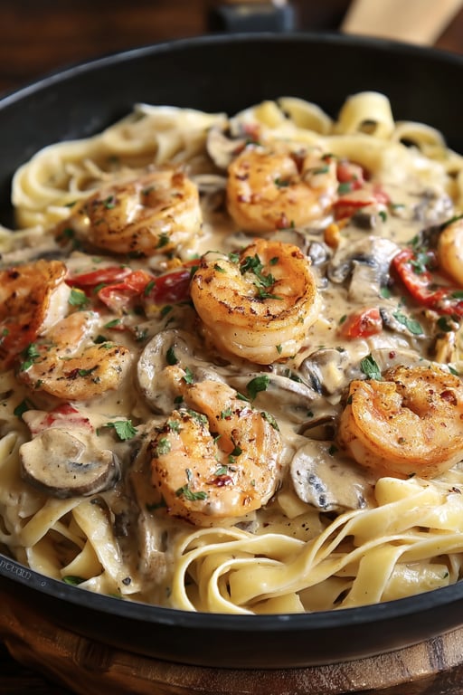 Blackened Shrimp Stroganoff (Creamy 35 Minute Dinner)