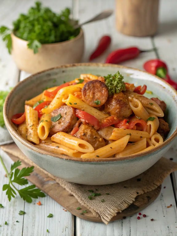 Cajun Sausage Pasta with Bold 30-Minute Comfort