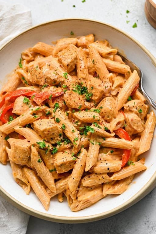 Cashew Cream Cajun Chicken Pasta Recipe – Ready in No Time