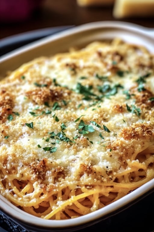 Baked Cream Cheese Spaghetti Casserole Recipe – Simple