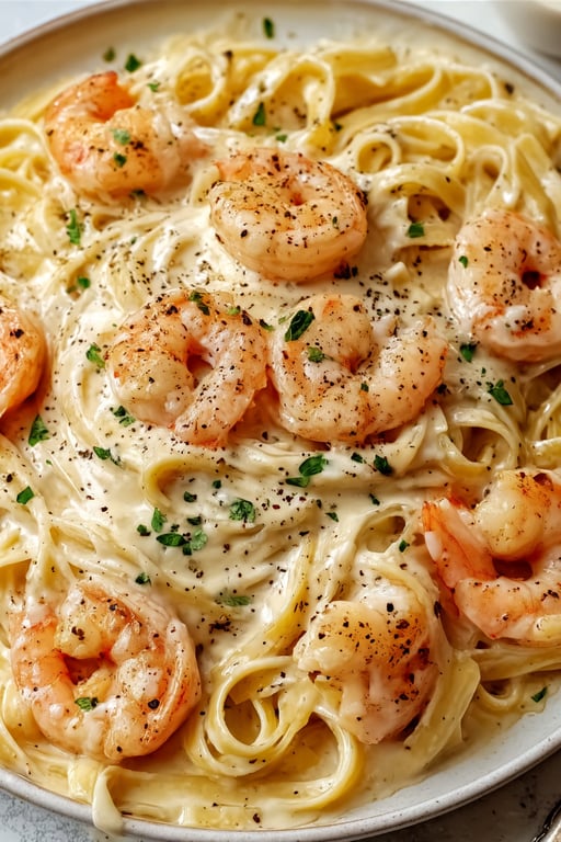 Creamy Garlic Shrimp Pasta Recipe – Quick Weeknight Dinner