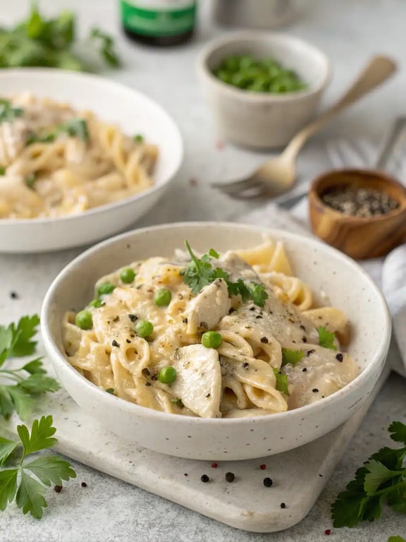 추억을 불러일으키는 크리미한 단백질 파스타, 30분 만에 완성!