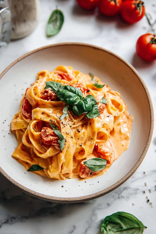 Creamy Tomato Pasta (One Pot, Serves 4)