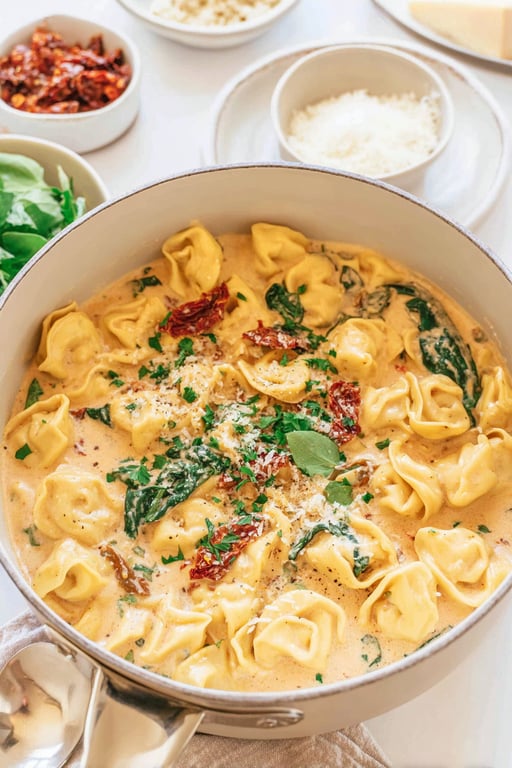 Creamy Tomato Tortellini Recipe – Quick Weeknight Dinner