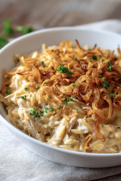 French Onion Chicken Orzo Recipe – Quick Weeknight Dinner