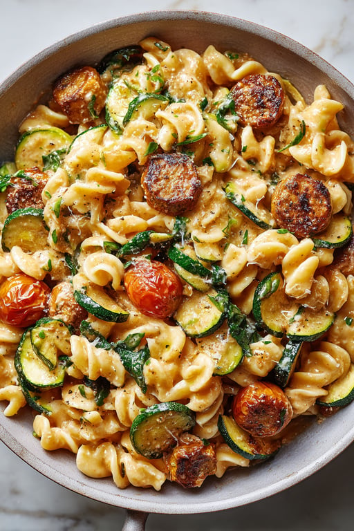 Creamy Chicken Sausage Pasta Bowl Recipe – Ready in No Time