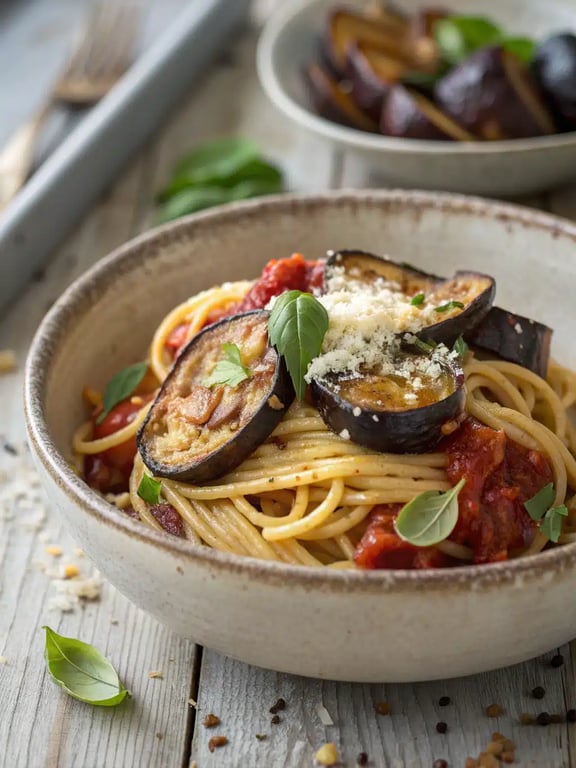 진한 이탈리아 풍미의 간편한 구운 가지 파스타