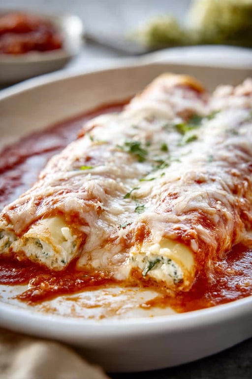 Three Cheese Manicotti Recipe – Simple Homemade Recipe