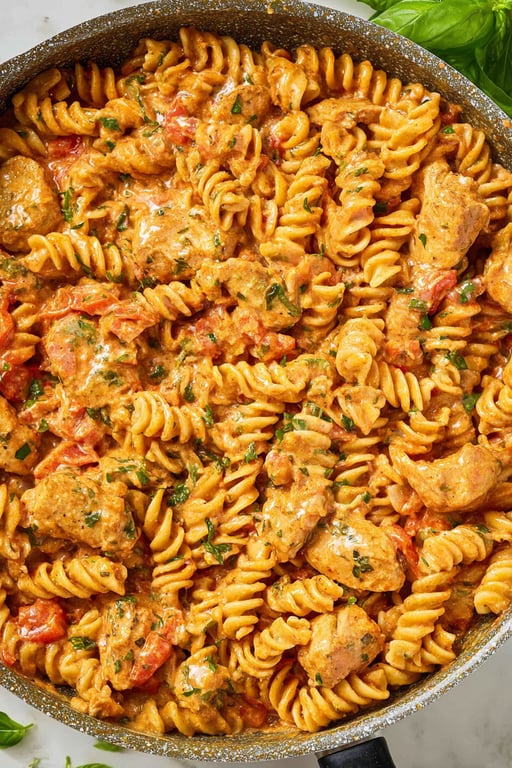 Creamy Tomato Chicken Pasta (Easy 30 Minute Dinner)