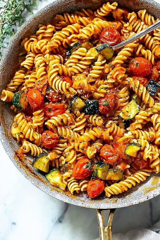 Tomato Zucchini Pasta Recipe – Ready in No Time