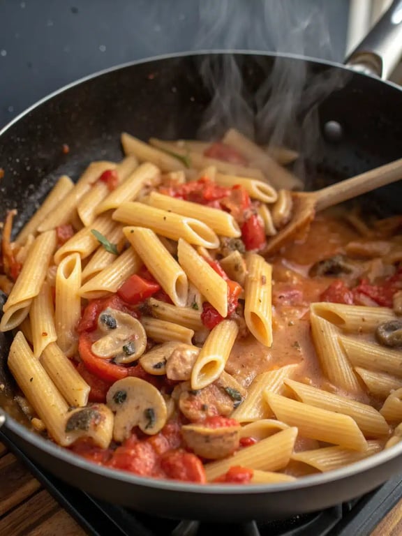 아늑한 향수를 불러일으키는 간편 비건 파스타 레시피