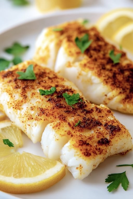 Crispy Cod Fillets with Dipping Sauce