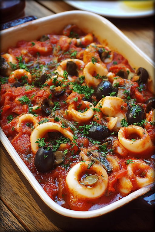 Calamari Puttanesca Recipe – Simple Homemade Recipe