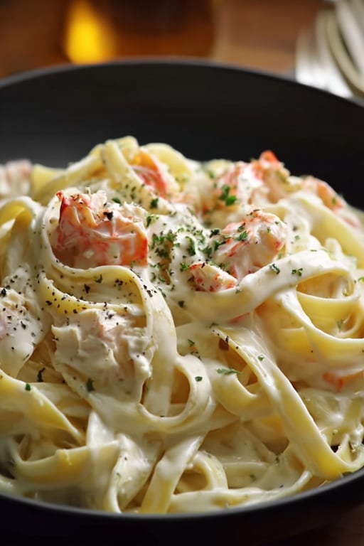 Creamy Crab Fettuccine Alfredo Recipe – Easy Family Favorite