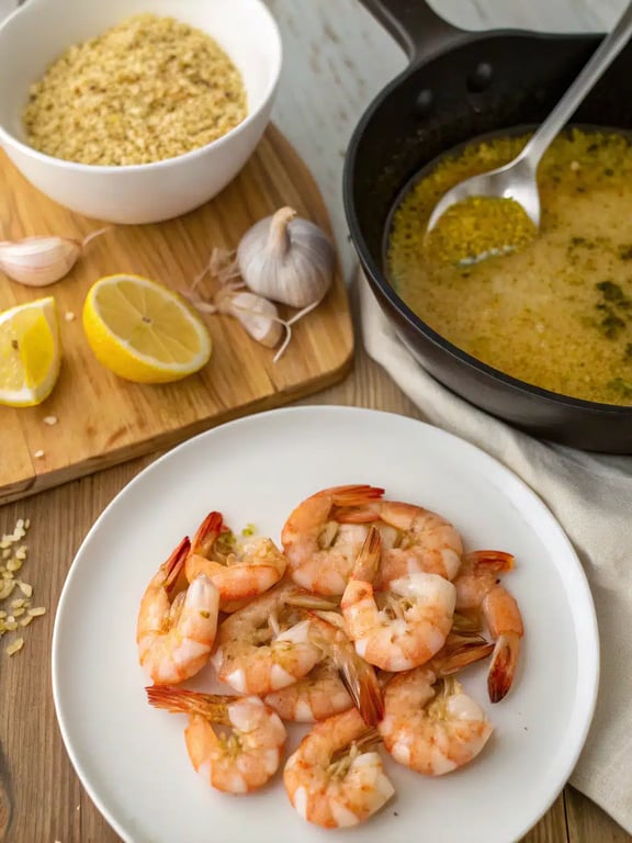 Step 4 for lemon feta shrimp orzo — texture check