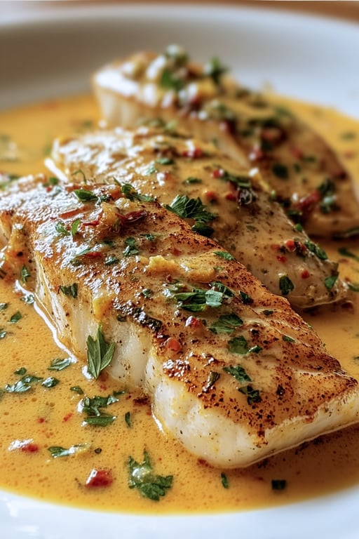 Red Snapper with Creamy Creole Sauce (Easy 40 Minutes)
