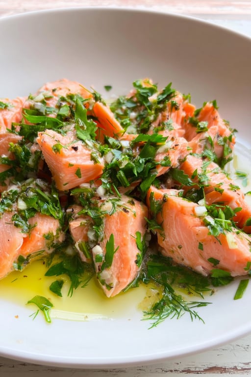 Olive Oil Poached Salmon Vinaigrette Recipe – Quick and Easy