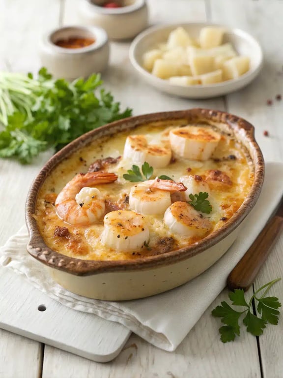 Quick Seafood Gratin Recipe with Bold Flavor